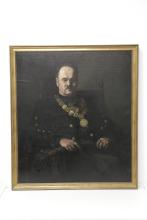 Ismeretlen festő: Czettler Jenő portréja. Olaj, vászon. 105 x 120 cm. A Jászok Egyesületének tulajdona